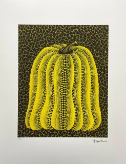 Yayoi Kusama - Pumpkin J x/500 - signováno, číslovaná edice, 50x65 cm