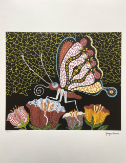 Yayoi Kusama - Flower Garden 59/500 - signováno, číslovaná edice, 50x65 cm