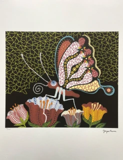 Yayoi Kusama - Flower Garden x/500 - signováno, číslovaná edice, 50x65 cm