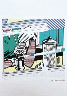 Roy Lichtenstein - Reflections on soda fountain- signováno, 35x50cm, limitovaná edice 36/150