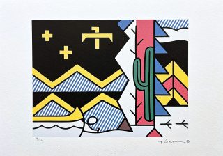 Roy Lichtenstein - American Indian Encounters - signováno, 50x35cm, limitovaná edice 49/150