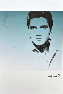 Andy Warhol - Elvis Presley zeleno-modrý 72/100 - edice Leo Castelli s certifikátem