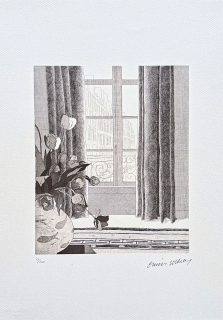 David Hockney - Rue de Seine 31/200 - limitovaná edice, s certifikátem, 35x50 cm