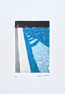 David Hockney - Steps with Shadow 77/200 - limitovaná edice, s certifikátem, 35x50 cm