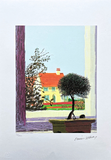 David Hockney - The my window house 156/500 - limitovaná edice, s certifikátem, 35x50 cm