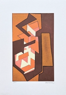 Victor Vasarely - Lacoete A - x/500 - limitovaná edice s certifikátem,