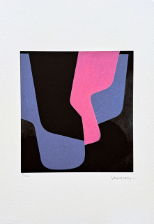 Victor Vasarely - Abstract geometric 59/500 - limitovaná edice s certifikátem