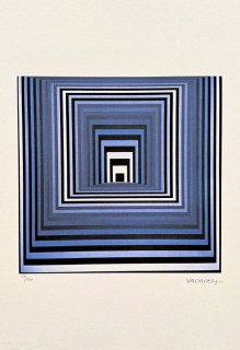Victor Vasarely - Vonal Ksz - x/500 - limitovaná edice s certifikátem