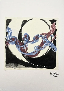 František Kupka - Amorpha: Fugue in two colors II 38/350 - limitovaná edice s certifikátem, 50x70cm