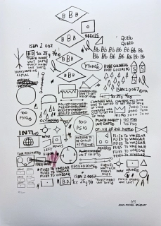 Jean-Michel Basquiat - Beat bop 84/300 - limitovaná edice, signováno, 50x70cm 
