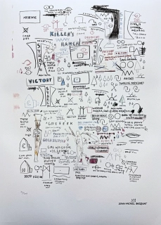 Jean-Michel Basquiat - Victory 22/300 - limitovaná edice, signováno, 50x70cm 