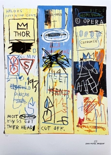 Jean-Michel Basquiat - Charles the first  70/300 - limitovaná edice, signováno, 50x70cm 