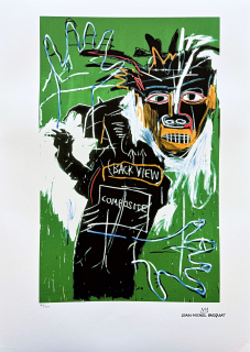 Jean-Michel Basquiat - Black view 146/300 - limitovaná edice, signováno, 50x70cm 