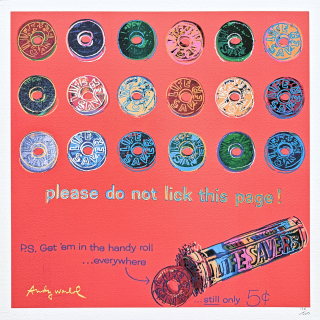 Andy Warhol - Life Savers ll 136/500 - signováno, 50x50cm, limitovaná edice CMOA s certifikátem