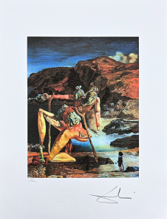 Salvador Dalí - The Spectre of Sex Appeal - signováno, limitovaná edice, 50x66cm