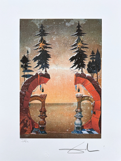 Salvador Dalí - Christmas - signováno, limitovaná edice, 50x66cm