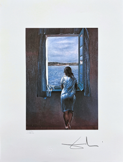 Salvador Dalí - Figura en Una Finestra - signováno, limitovaná edice, 50x66cm