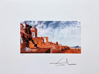Salvador Dalí - El Caballero de la Muerte - signováno, limitovaná edice, 66x50cm