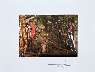 Salvador Dalí - Palladios Corridor of Dramatic Surprise - signováno, limitovaná edice, 66x50cm