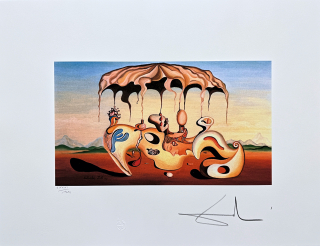 Salvador Dalí- Desert Mystery - signováno, limitovaná edice, 66x50cm