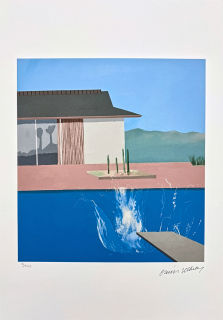 David Hockney - The Splash x/500 - limitovaná edice s certifikátem, 35x50 cm