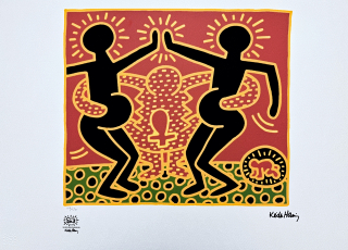Keith Haring - Fertility Suite Plate l x/150 - signováno, limitovaná edice s certifikátem, 50x70 cm