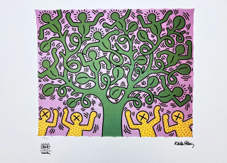 Keith Haring - Tree of Life x/150 - signováno, limitovaná edice s certifikátem, 70x50 cm