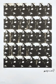 Andy Warhol - 30x Mona Lisa 45/100 - edice Leo Castelli s certifikátem