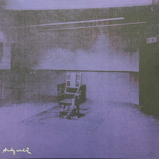 Andy Warhol - Little Electric Chair III x/2400 - 60x60 cm, limitovaná edice CMOA s certifikátem