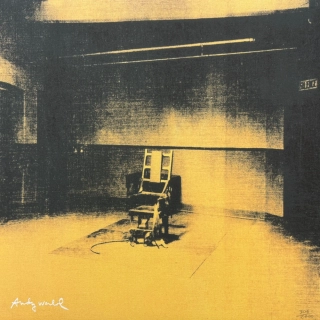 Andy Warhol - Little Electric Chair IV x/2400 - 60x60cm, limitovaná edice CMOA s certifikátem