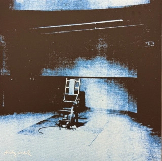 Andy Warhol - Little Electric Chair V x/2400 - 60x60cm, limitovaná edice CMOA s certifikátem