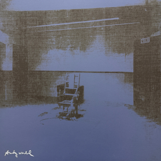 Andy Warhol - Little Electric Chair VII x/2400 - 60x60cm, limitovaná edice CMOA s certifikátem