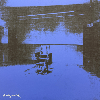 Andy Warhol - Little Electric Chair IX x/2400 - 60x60cm, limitovná edice CMOA s certifikátem