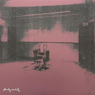 Andy Warhol - Little Electric Chair X x/2400 - 60x60cm, limitovaná edice CMOA s certifikátem