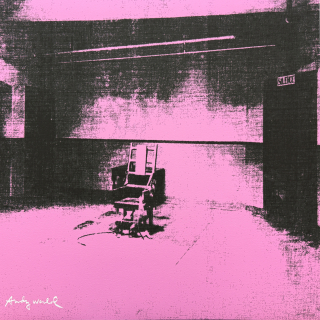 Andy Warhol - Little Electric Chair XII x/2400 - 60x60cm, limitovaná edice CMOA s certifikátem