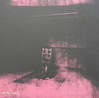 Andy Warhol - Little Electric Chair XIV x/2400 - 60x60, limitovaná edice CMOA s certifikátem