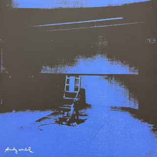 Andy Warhol - Little Electric Chair XV x/2400 - 60x60cm, limitovaná edice CMOA s certifikátem
