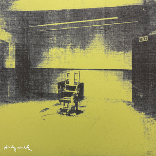 Andy Warhol - Little Electric Chair XVI x/2400 - 60x60cm, limitovaná edice CMOA s certifikátem
