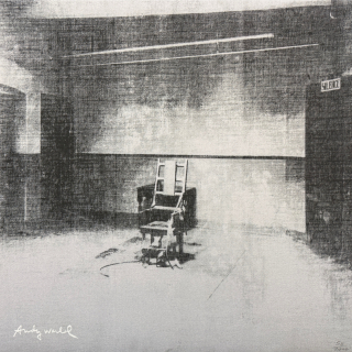 Andy Warhol - Little Electric Chair XVIII x/2400 - 60x60cm, limitovaná edice CMOA s certifikátem