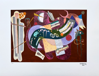 Wassily Kandinsky - Rigid and Curved -  x/300 - signováno, číslovaná edice, 65x50 cm