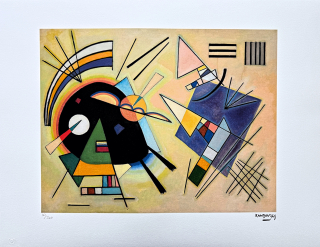 Wassily Kandinsky - Black and Violet -  x/300 - signováno, číslovaná edice, 65x50 cm