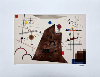 Wassily Kandinsky - Brown Accent -  x/300 - signováno, číslovaná edice, 65x50 cm