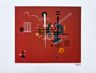 Wassily Kandinsky - On Red -  x/300 - signováno, číslovaná edice, 65x50 cm