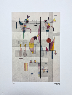 Wassily Kandinsky - Geometric Composition 3 -  x/300 - signováno, číslovaná edice, 50x65 cm
