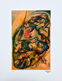 Wassily Kandinsky - Expressionist Composition 1  -  x/300 - signováno, číslovaná edice, 50x65 cm