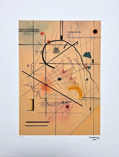 Wassily Kandinsky - Black Relationship -  x/300 - signováno, číslovaná edice, 50x65 cm