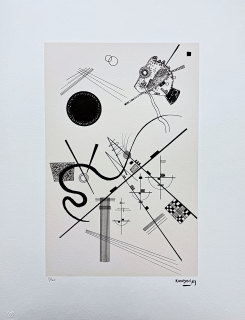 Wassily Kandinsky - Black And White -  x/300 - signováno, číslovaná edice, 50x65 cm