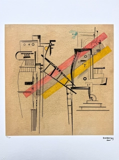 Wassily Kandinsky - Linear Composition 1 -  x/300 - signováno, číslovaná edice, 50x65 cm