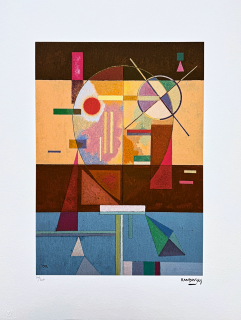 Wassily Kandinsky - Development In Brown -  x/300 - signováno, číslovaná edice, 50x65 cm
