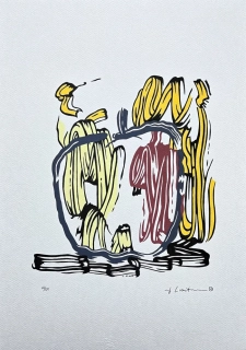 Roy Lichtenstein - Apple - signováno, 35x50cm, limitovaná edice 40/150